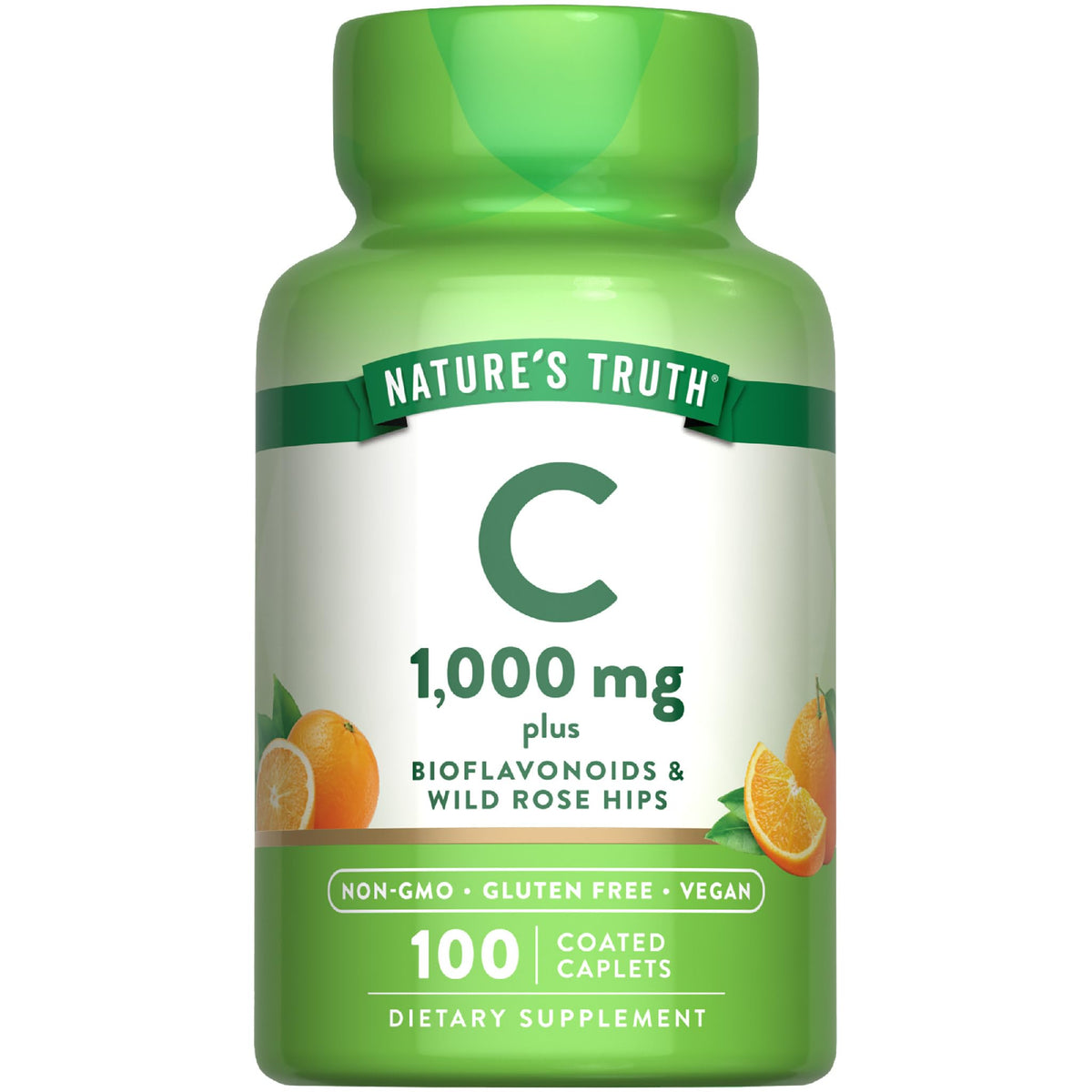 Nature's Truth Vitamin C 1000mg supplement front view