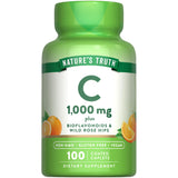 Nature's Truth Vitamin C 1000mg supplement front view