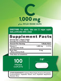 Nature's Truth Vitamin C 1000mg Vegan Caplets side view