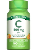 Nature's Truth Vitamin C 500mg Coated Caplets front view