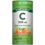 Nature's Truth Vitamin C 500mg tablets front view