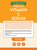 Nature's Truth Vitamin C Serum 136g back view with ingredients
