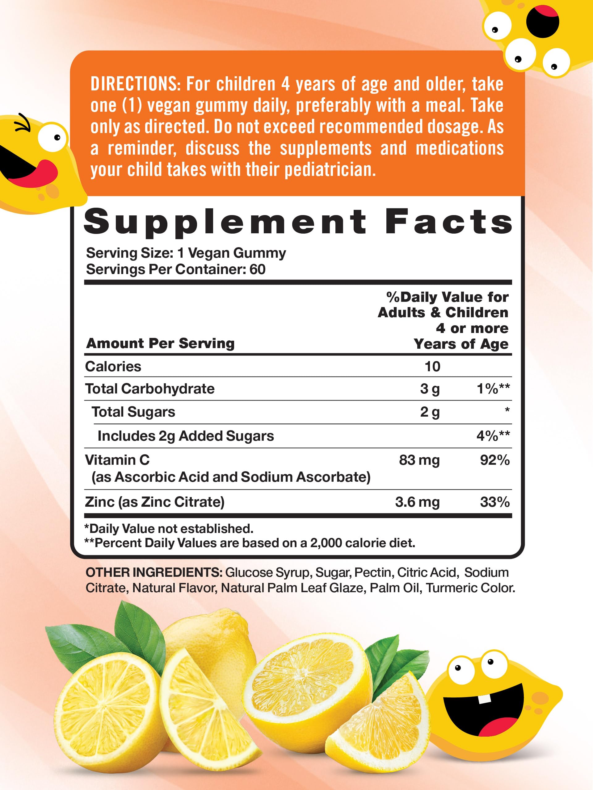Nature's Truth Vitamin C & Zinc Vegan Gummies packaging