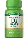 Nature's Truth Vitamin D 10,000 IU softgel front view
