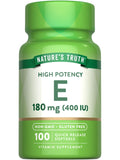 Nature's Truth Vitamin E 180mg softgel bottle front view