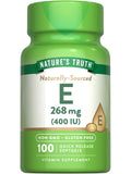 Nature's Truth Vitamin E 400 IU Softgel front view