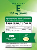 Nature's Truth Vitamin E softgels shown in a hand
