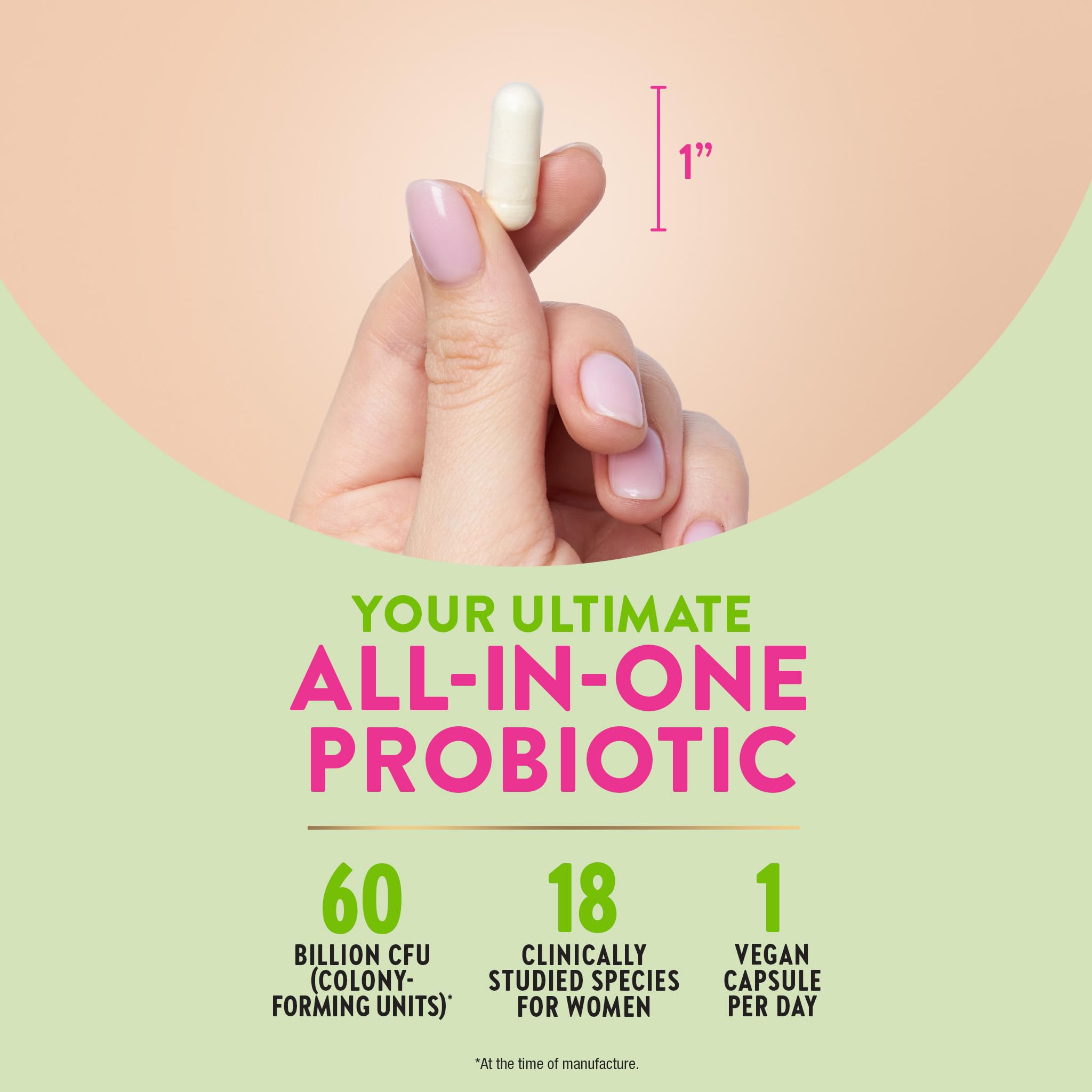 Nature's Truth Women's Raw Flora Probiotic 30 Capsules opened with capsules visible