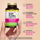Nature's Truth Women's Raw Flora Probiotic 40 Billion CFU bottle with label