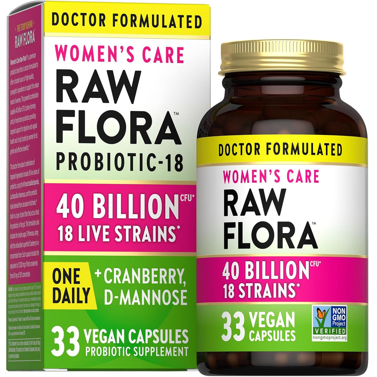 Nature's Truth Women's Raw Flora Probiotic 40 Billion CFU front view