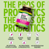 Nature's Truth Women's Raw Flora Probiotic bottle back view