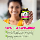 Nature's Truth Women's Raw Flora Probiotic bottle with recycling symbol