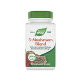 Nature's Way 5-Mushroom Blend capsules bottle front view