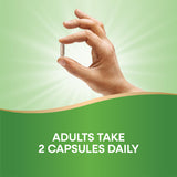 Nature's Way 5-Mushroom Blend capsules open bottle showing capsules