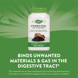 Nature's Way Activated Charcoal Capsules 560mg bottle with label
