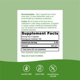 Nature's Way Activated Charcoal Capsules 560mg close-up of capsules
