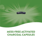 Nature's Way Activated Charcoal Capsules 560mg side view