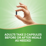 Nature's Way Activated Charcoal Capsules on a wooden table