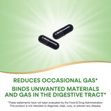 Nature's Way Activated Charcoal Capsules opened bottle showing capsules