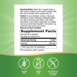 Nature's Way Activated Charcoal Capsules side view showing capsule size