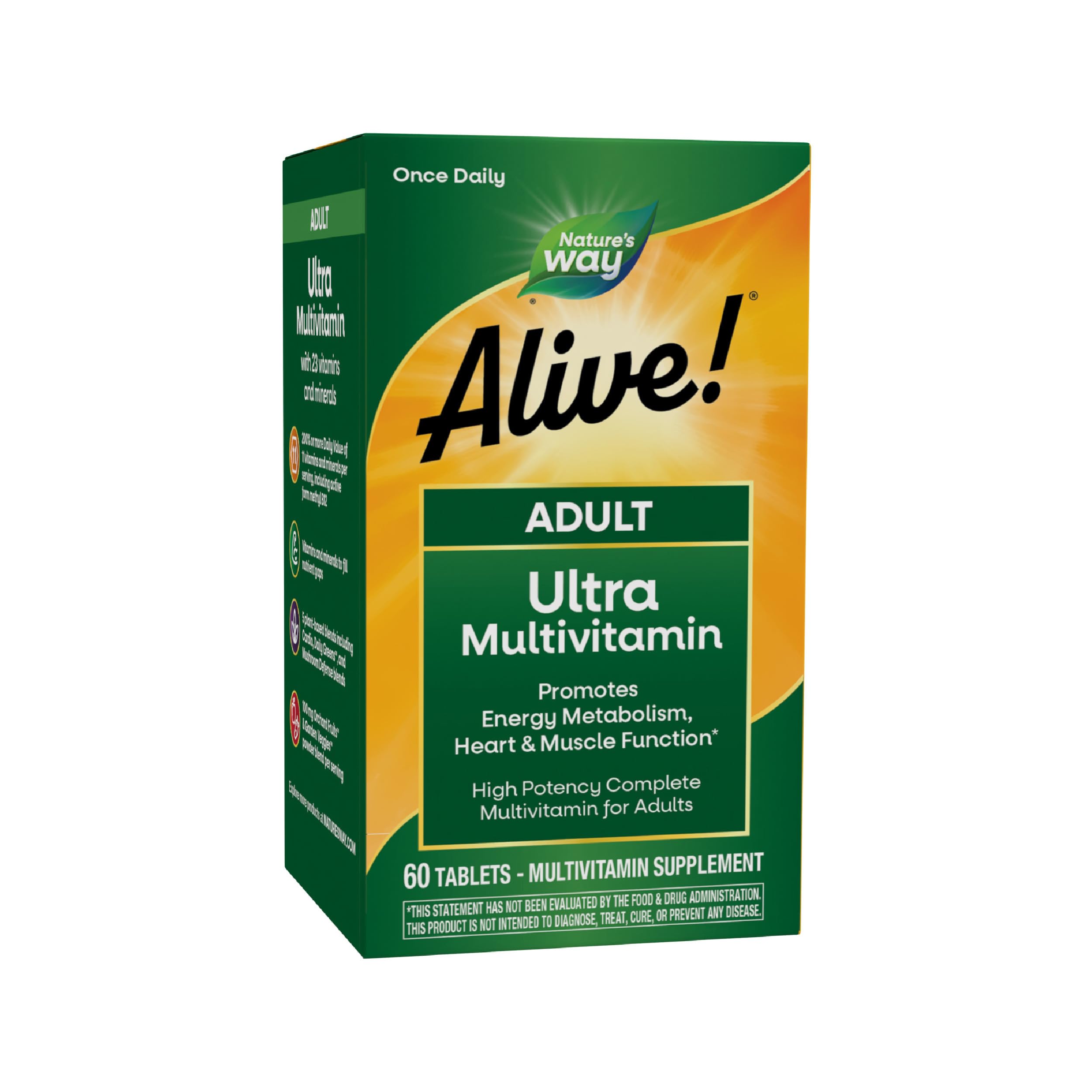 Nature's Way Alive! Adult Ultra Multivitamin front view of packaging