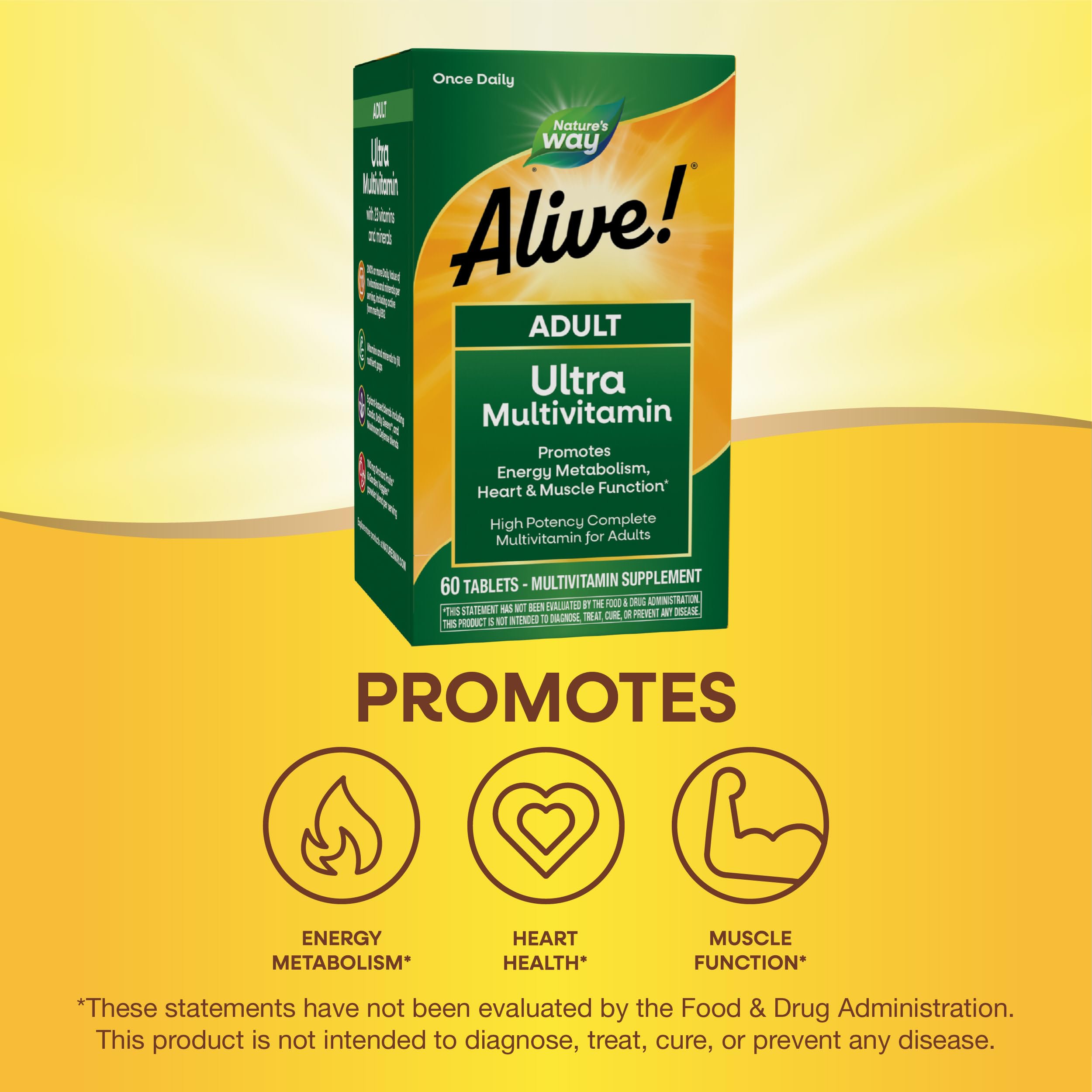 Nature's Way Alive! Adult Ultra Multivitamin ingredients list