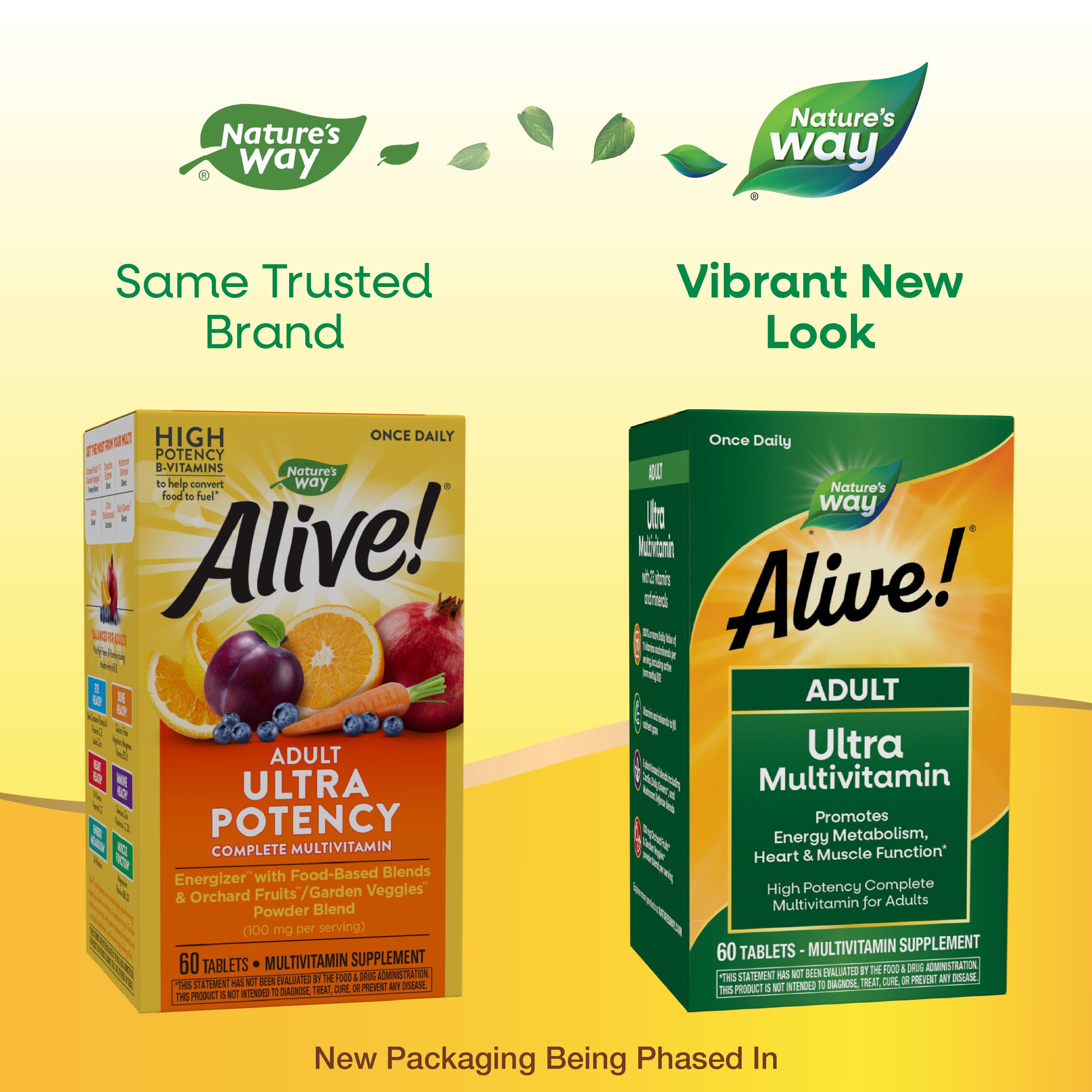 Nature's Way Alive! Adult Ultra Multivitamin tablet close-up