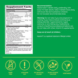 Nature's Way Alive! Calcium Bone Support 132g with a glass of water