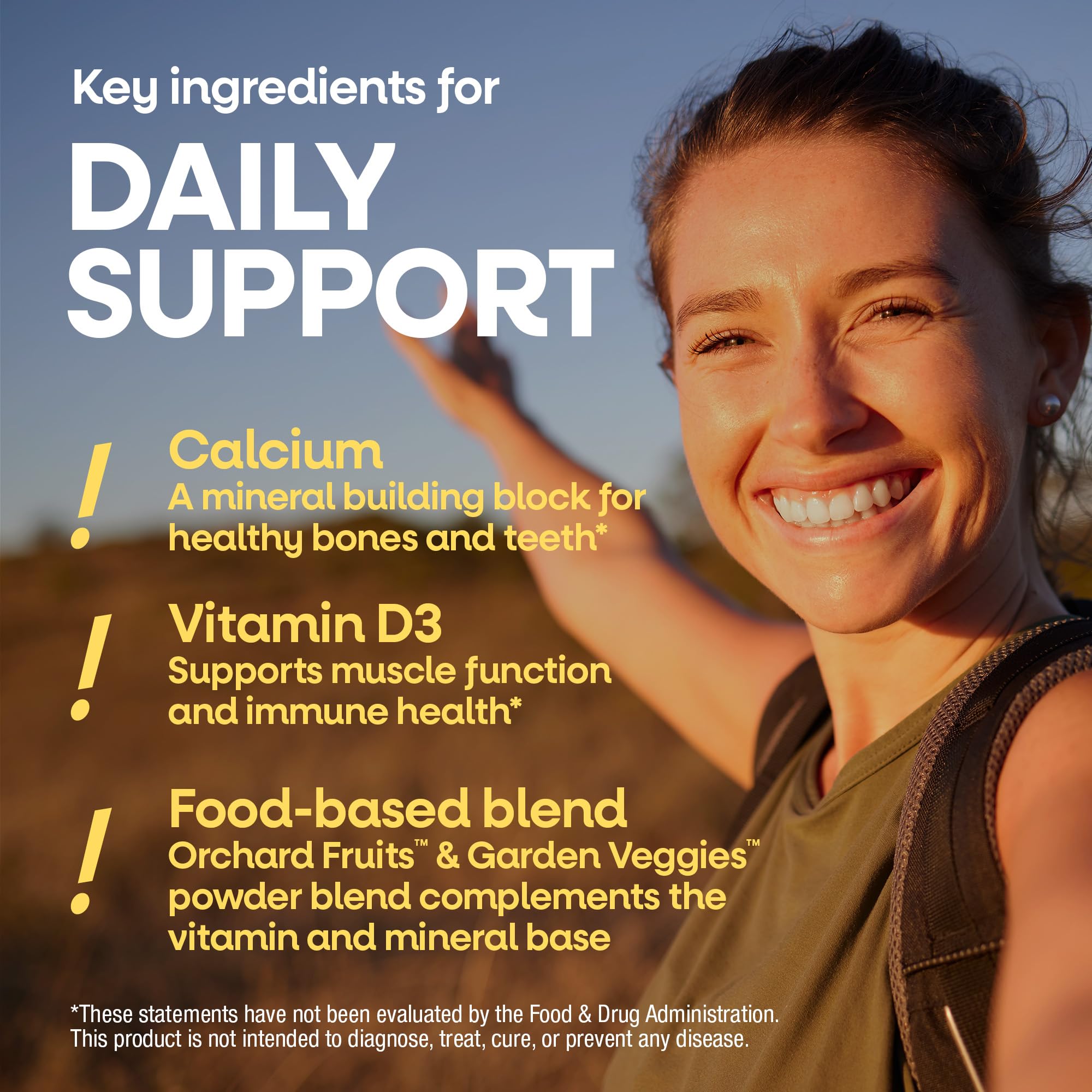 Nature's Way Alive! Calcium Gummies nutritional information