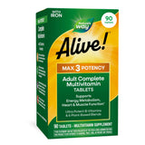 Nature's Way Alive! Max3 Daily Multivitamin front view packaging