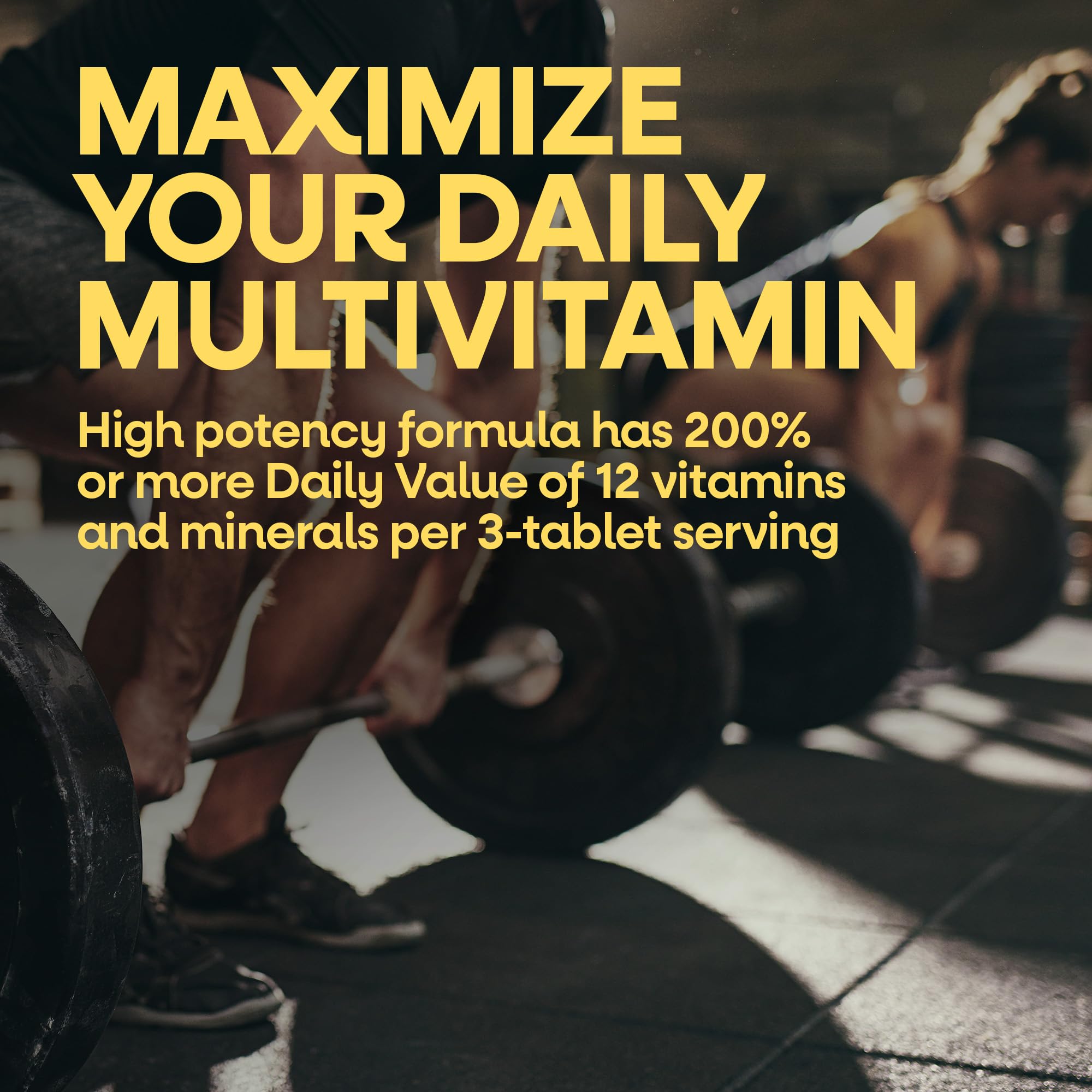 Nature's Way Alive! Max3 Daily Multivitamin side view with tablets