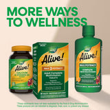 Nature's Way Alive! Max3 Potency Multivitamin with a glass of water