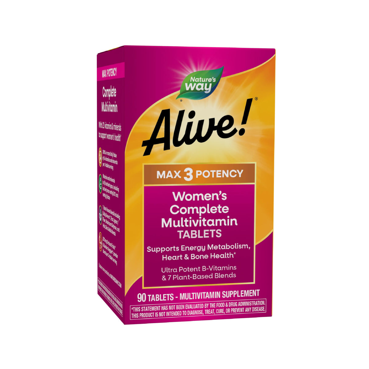 Nature's Way Alive! Max3 Potency Women's Complete Multivitamin front view