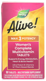 Nature's Way Alive! Max3 Potency Women's Complete Multivitamin tablets close-up