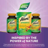 Nature's Way Alive! Vitamin C 500mg capsules back view