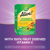 Nature's Way Alive! Vitamin C Powder Drink Mix mixed in water