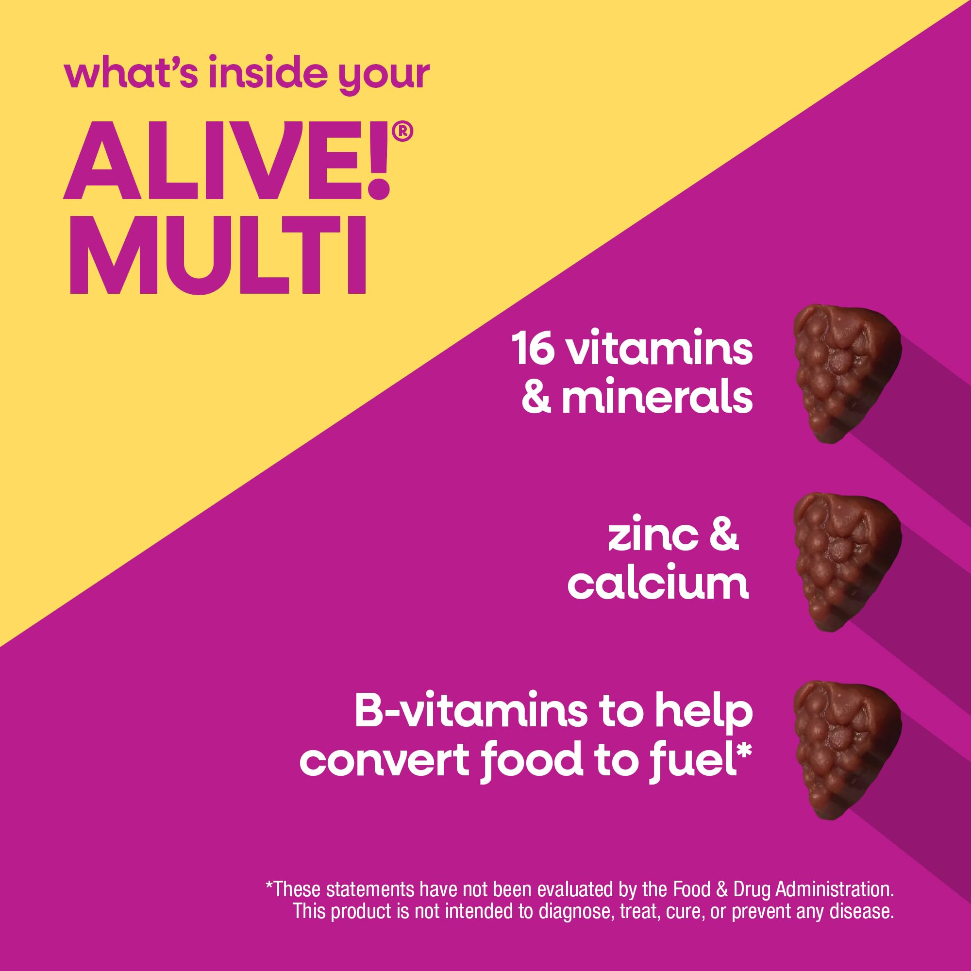 Nature's Way Alive! Women's 50+ Daily Gummy Multivitamin mixed berry flavour