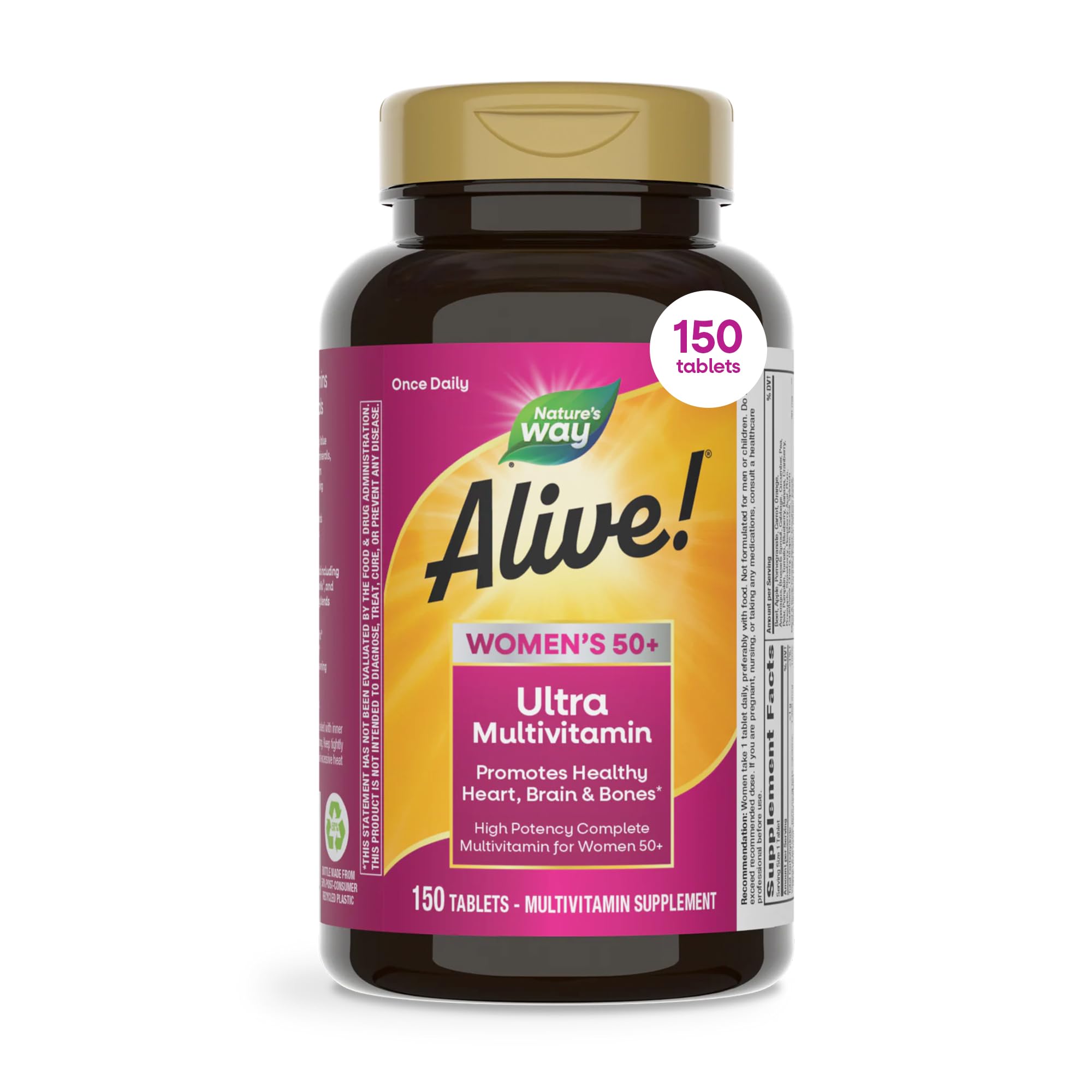 Nature's Way Alive! Women's 50+ Multivitamin front view of packaging