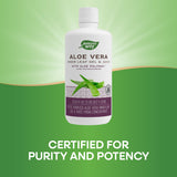 Nature's Way Aloe Vera Gel & Juice bottle side view