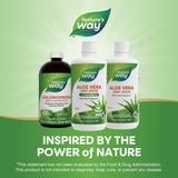 Nature's Way Aloe Vera Leaf Juice bottle on kitchen counter