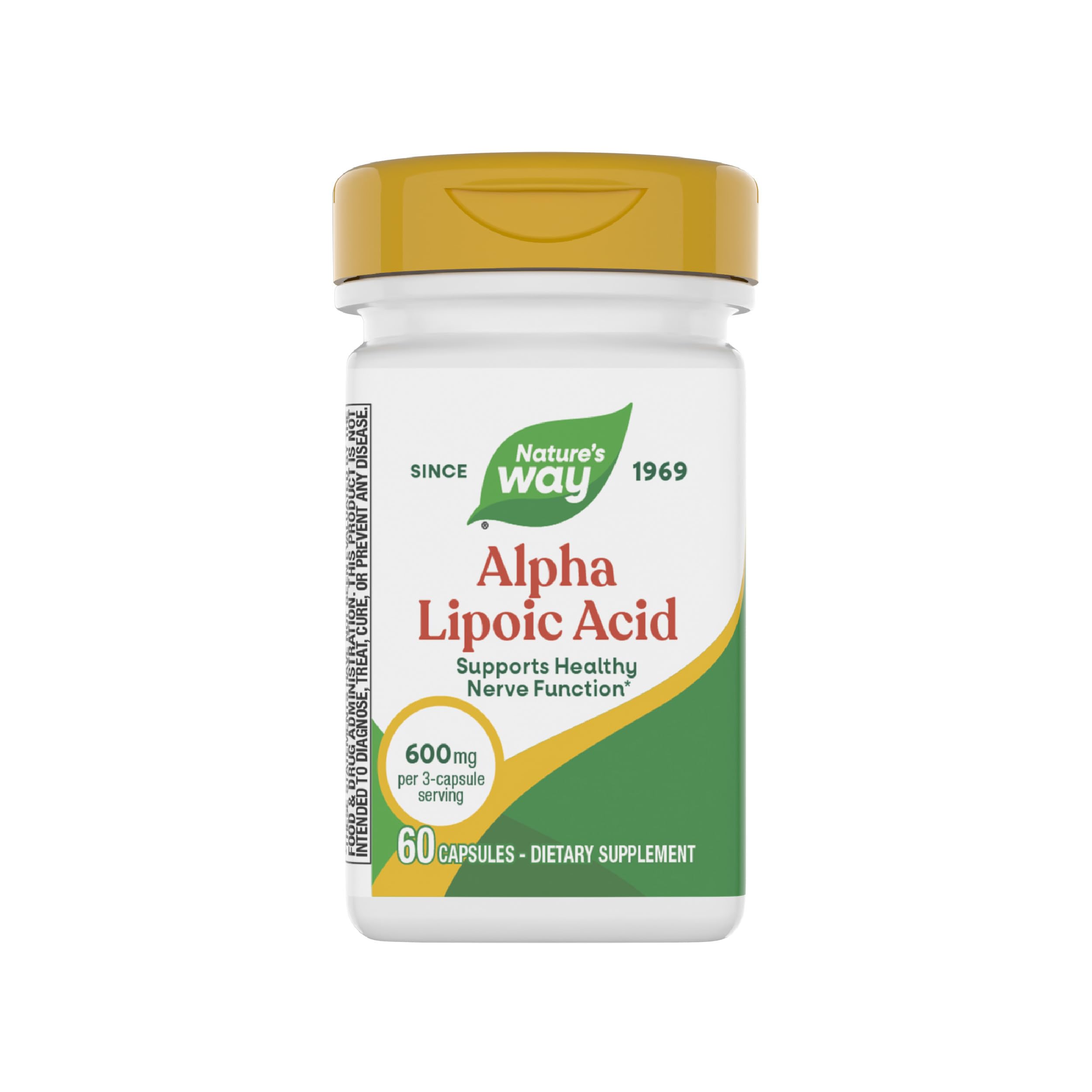 Nature's Way Alpha Lipoic Acid 600mg 90 Capsules front view