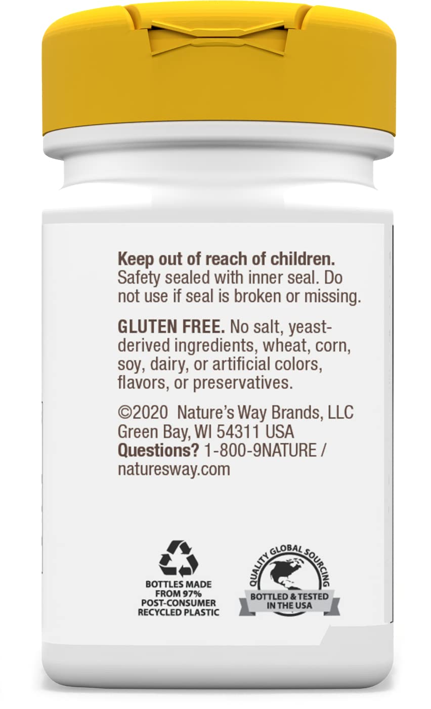 Nature's Way Alpha Lipoic Acid 600mg capsules with a measuring spoon