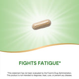 Nature's Way Asian Ginseng capsules on a wooden surface