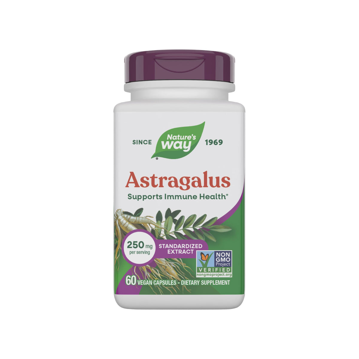 Nature's Way Astragalus Premium Extract 250mg front view