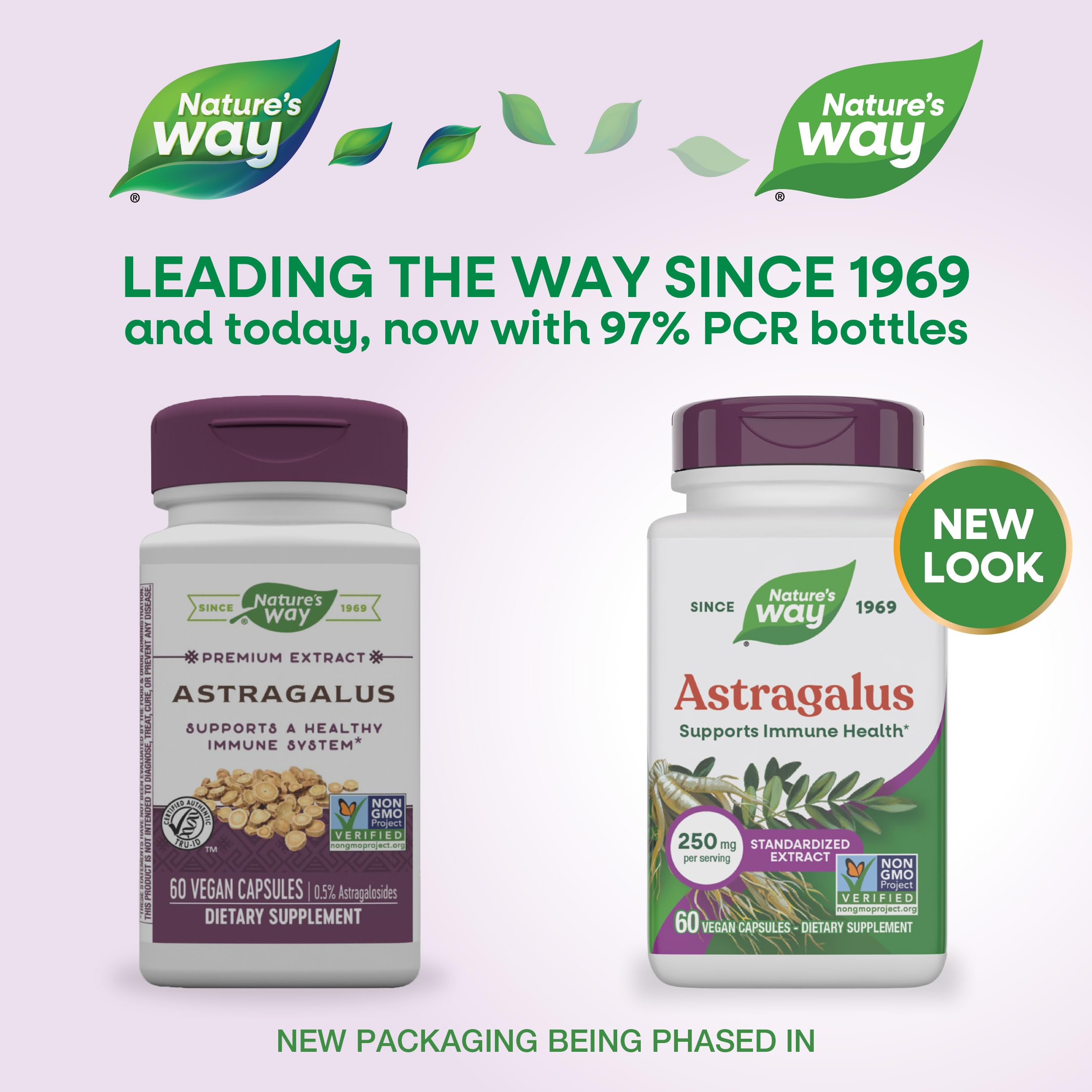 Nature's Way Astragalus Premium Extract 250mg side view
