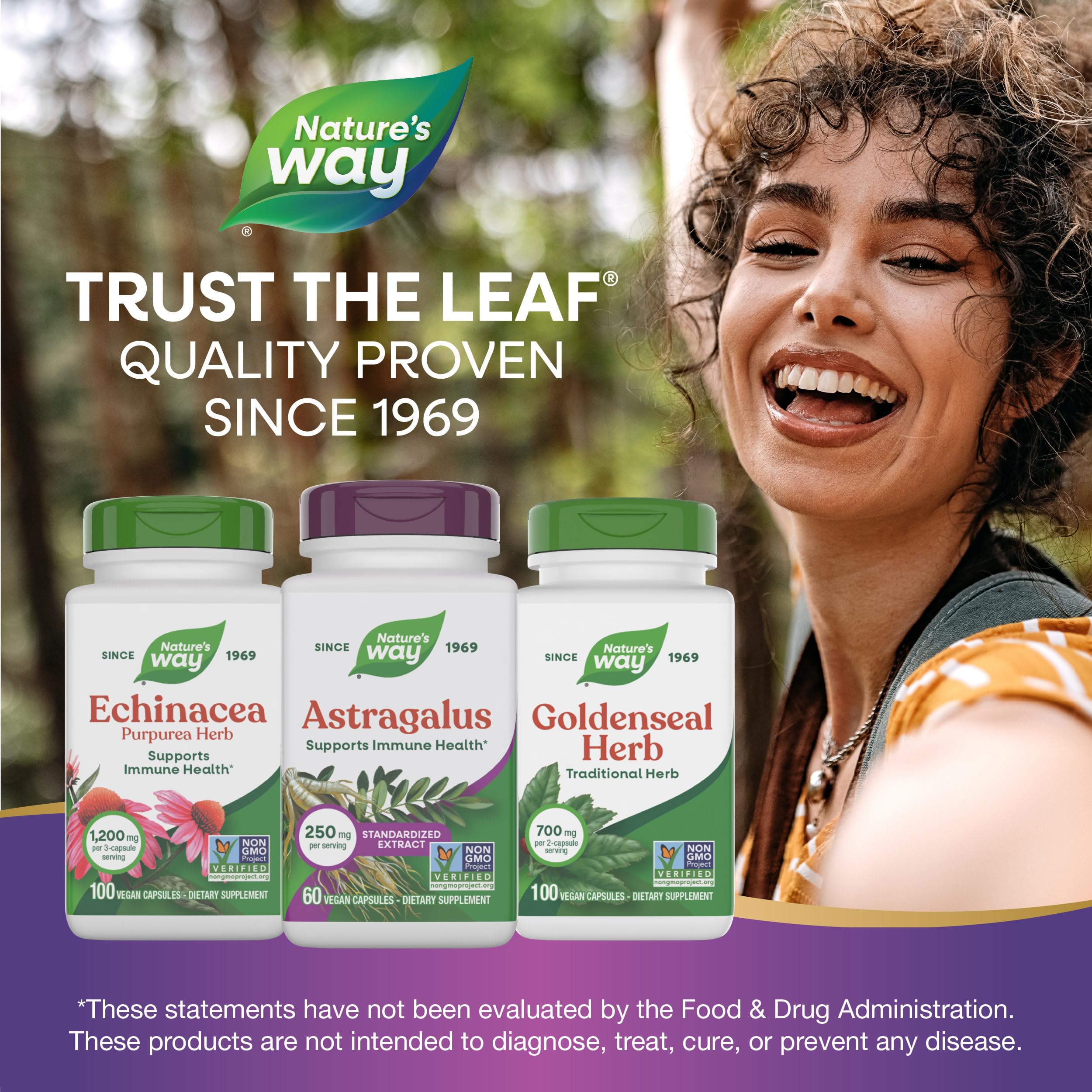Nature's Way Astragalus Premium Extract 250mg with ingredients list