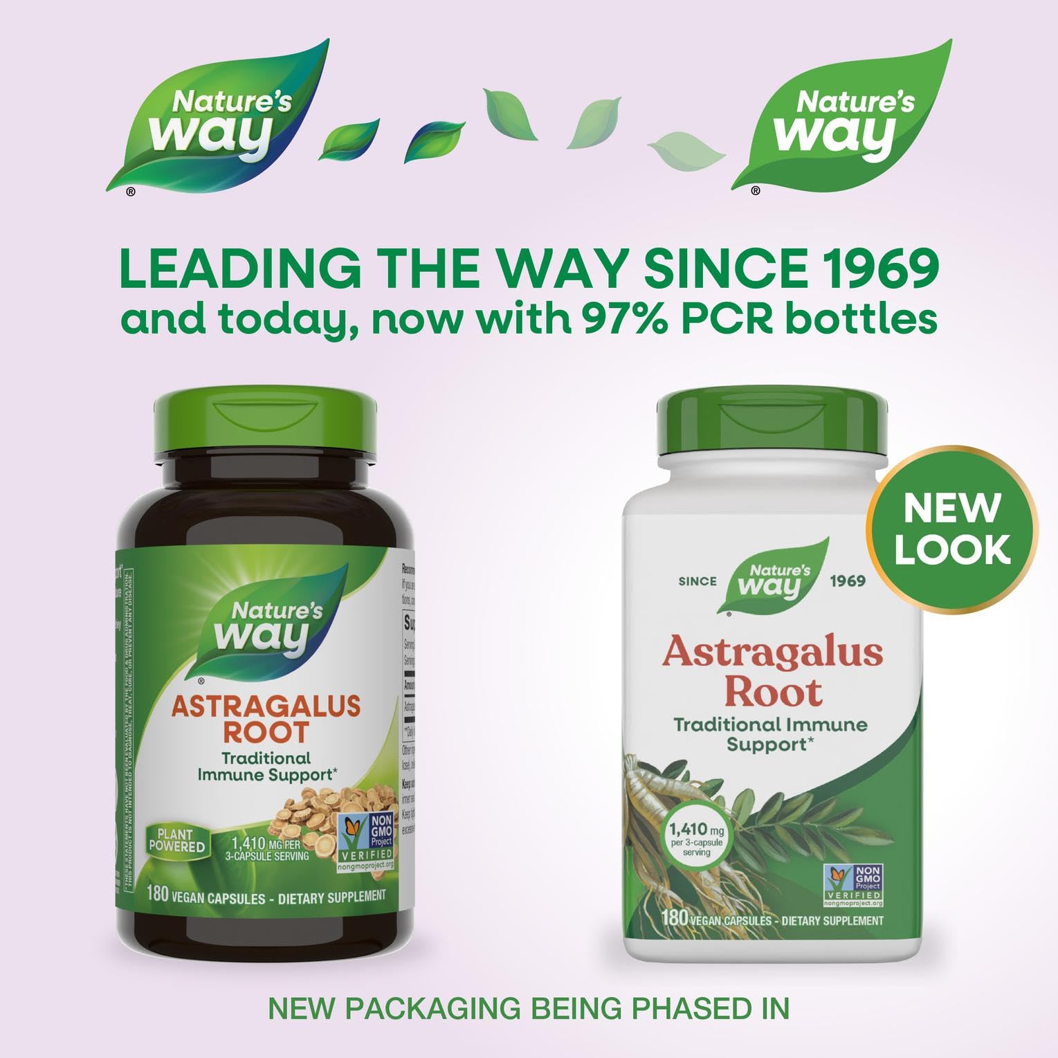 Nature's Way Astragalus Root 90 capsules packaging