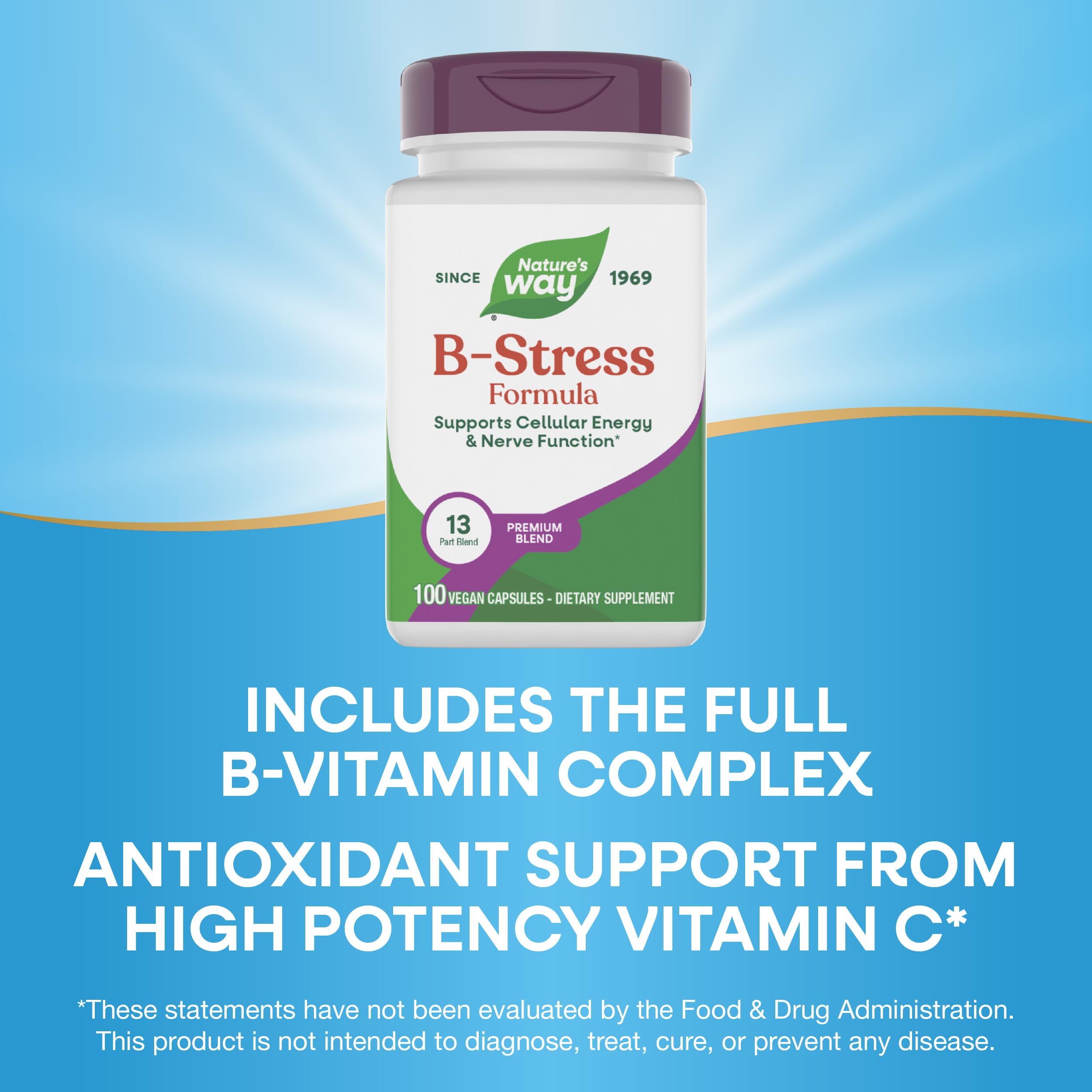 Nature's Way B-Stress Formula 136g ingredients list