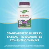 Nature's Way Bilberry Extract side view showing label