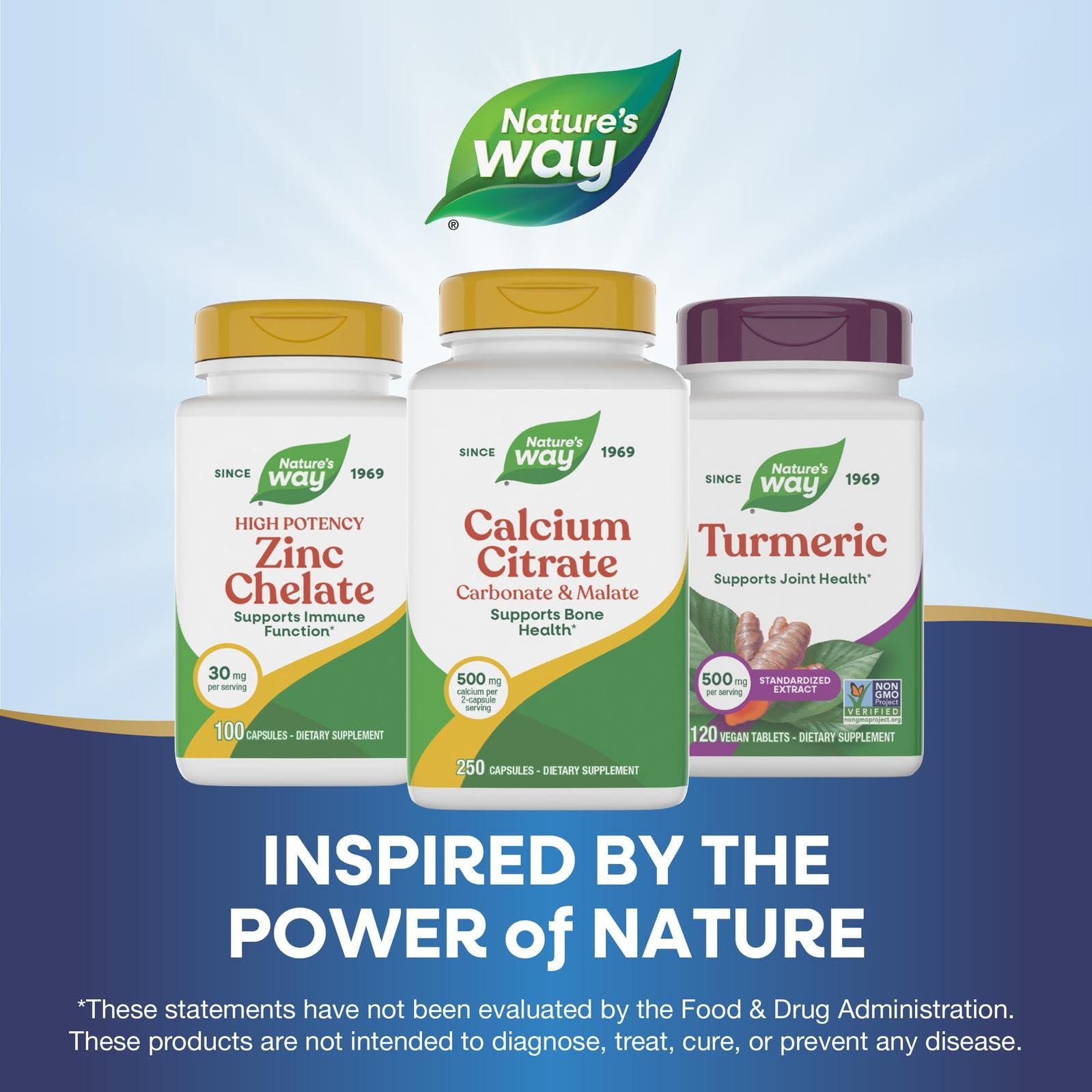 Nature's Way Calcium Citrate Supplement 318g with measuring spoon